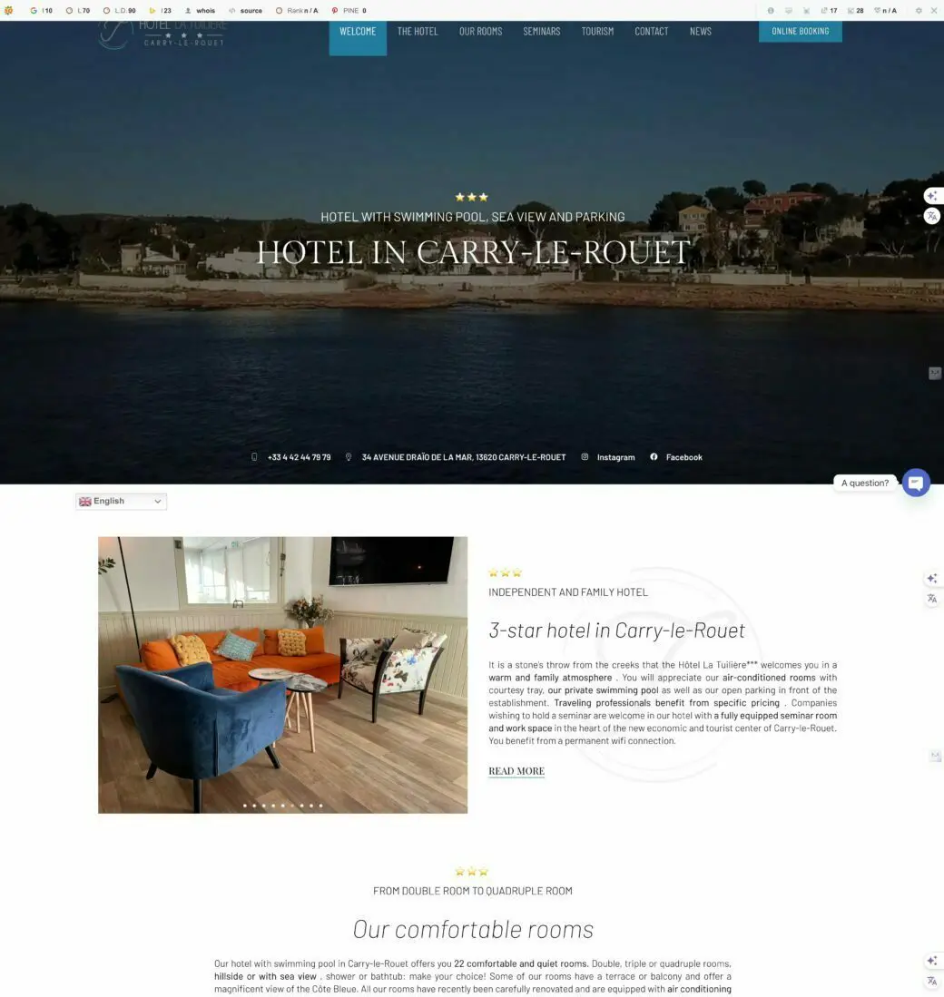 Création site internet hôtels screencapture hotel latuiliere 2024 04 16 11 24 13 scaled e1713259786375