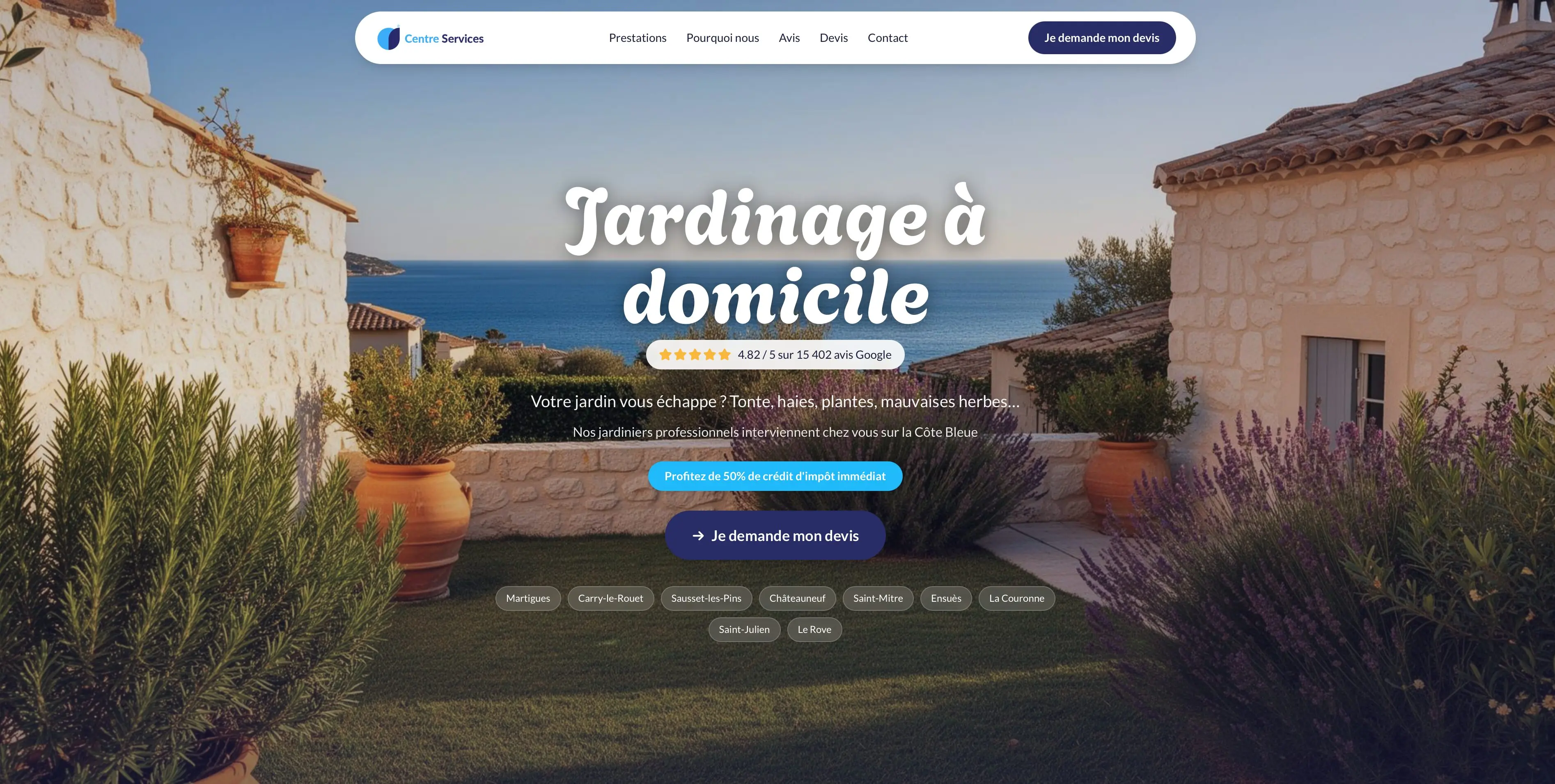 Landing pages services à domicile – Google Ads & conversion locale