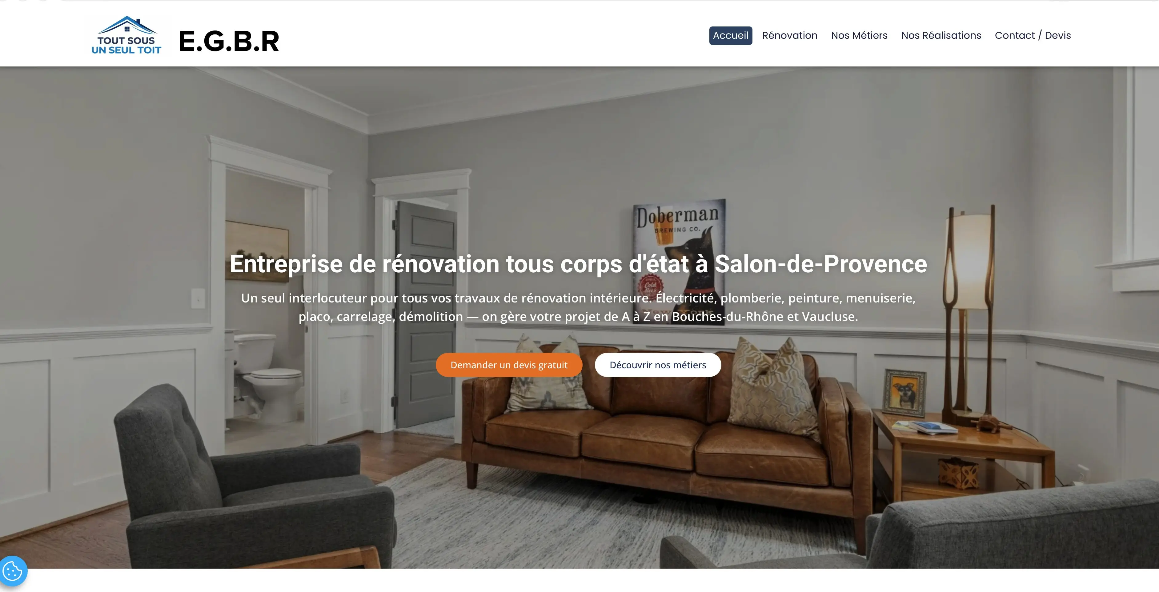 EGBR Salon de Provence Portfolio Sites Web WordPress | Nos Réalisations Clients France