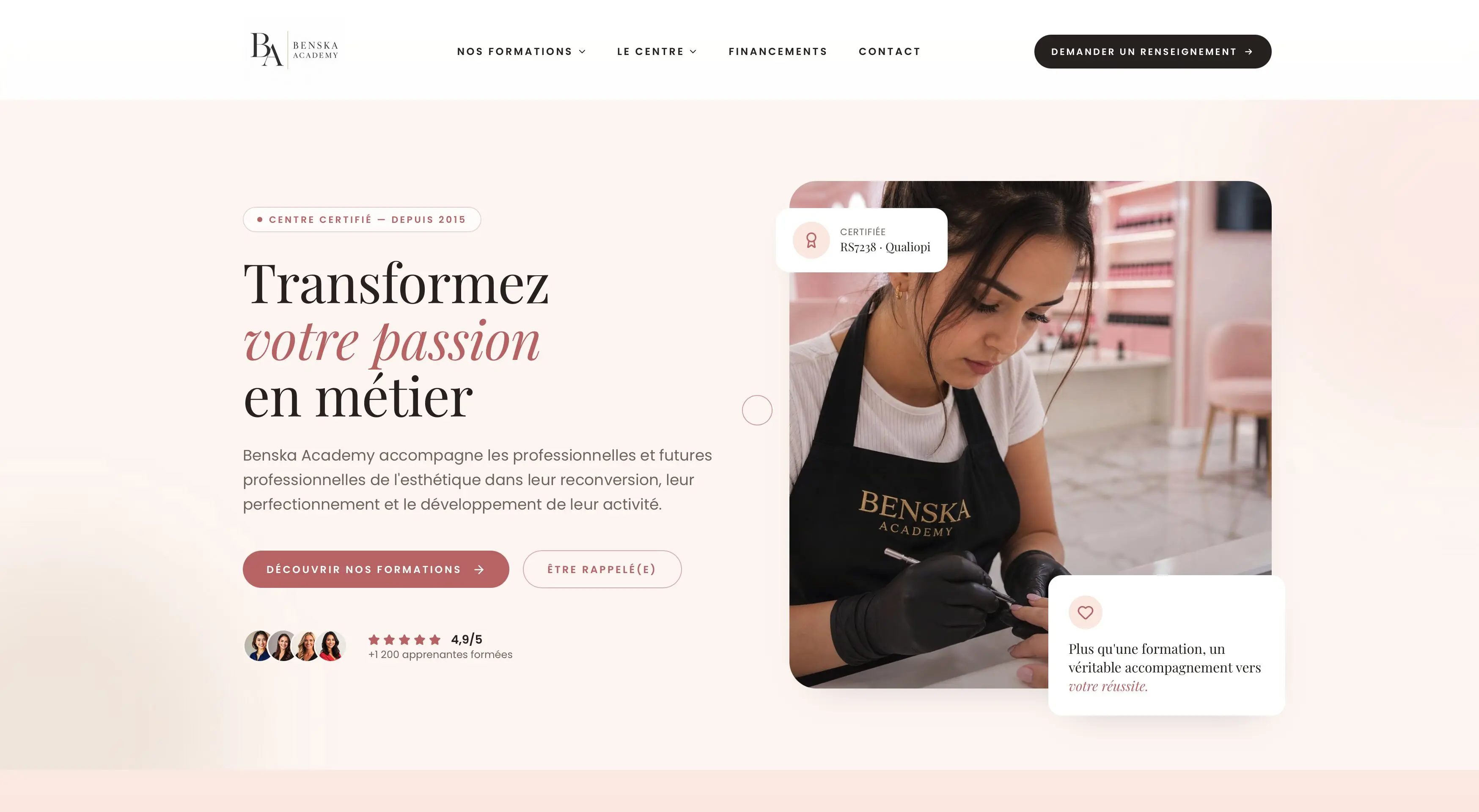 benska Portfolio Sites Web WordPress | Nos Réalisations Clients France