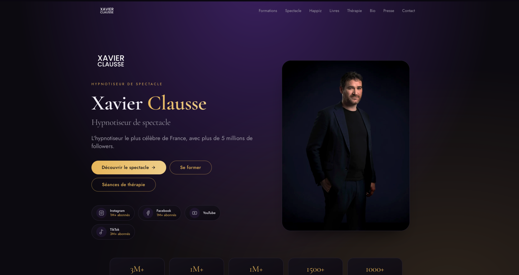 Xavier Clausse Hypnotiseur Formateur Création de Site Internet à Valensole | Agence Web SEO